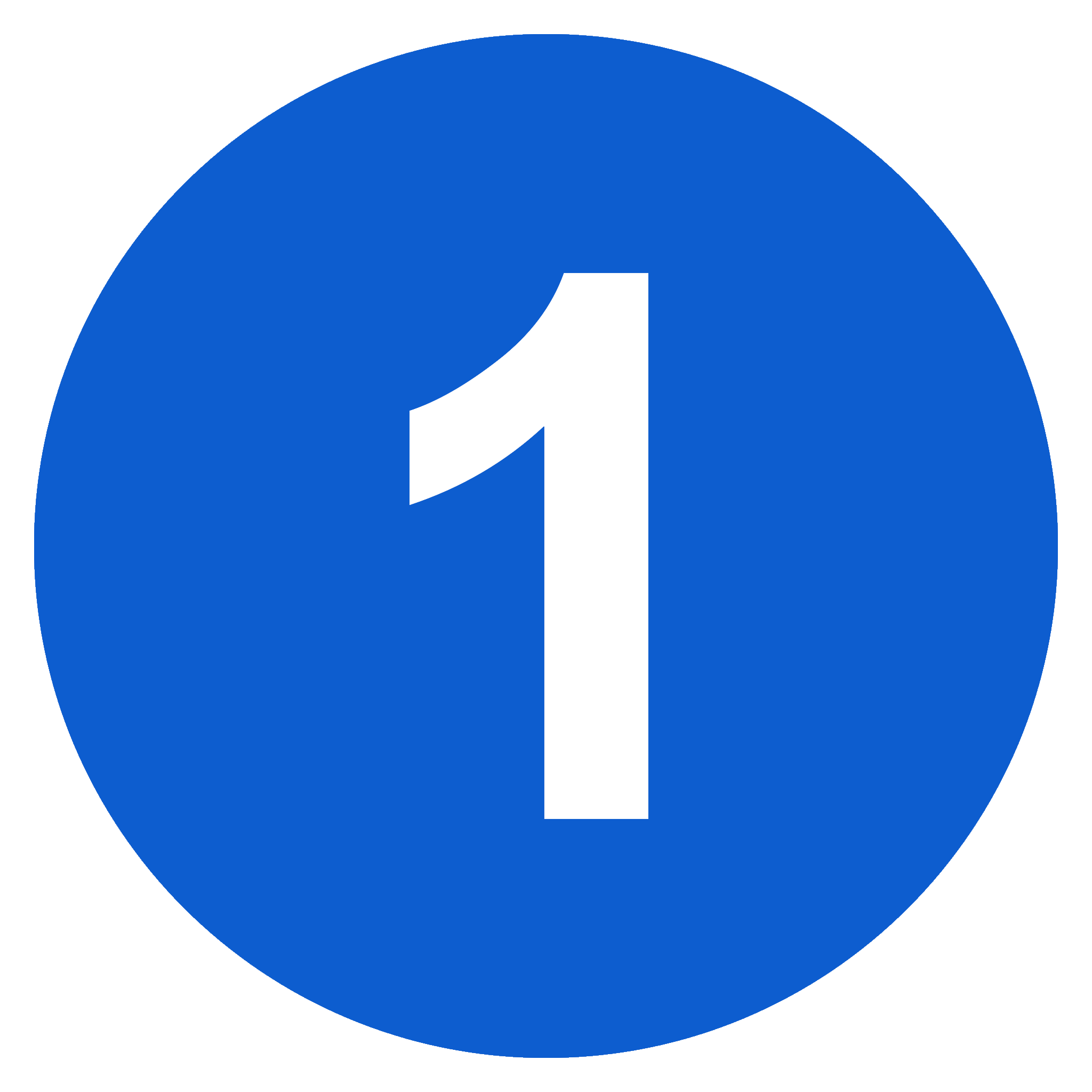 circle with number 1