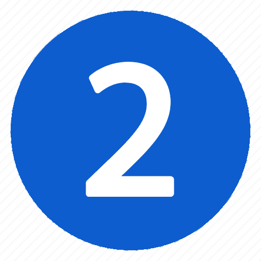 circle with number 2